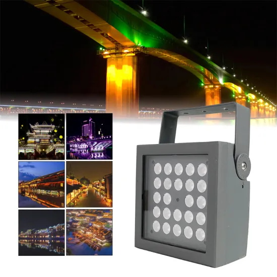 48W 24pcs LED Beads Outdoor Square IP66 Waterproof DMX Single Color Stage Light Flood Light