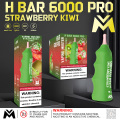 H Bar 6000 PRO Puff