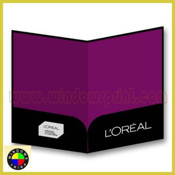 Custom 2 pockets file folder