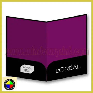 Custom 2 pockets file folder