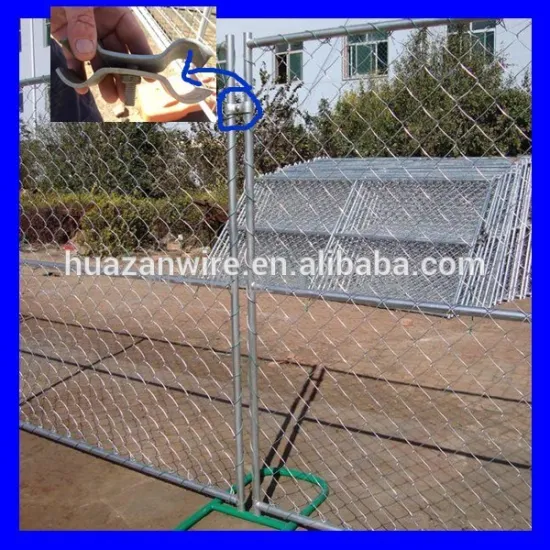 Outdoor Removable Chain Link Fence, Temporary Woven Wire Mesh Fence