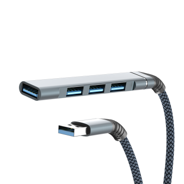 4-in-1-Anpassungs-Logo-Typ-C-Hub-Adapter-kompatibel mit Datenkabel, Maus und Tastatur