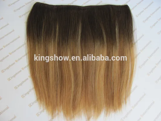 2016 new product attractive design balayage #6/22 clip in hair extension
