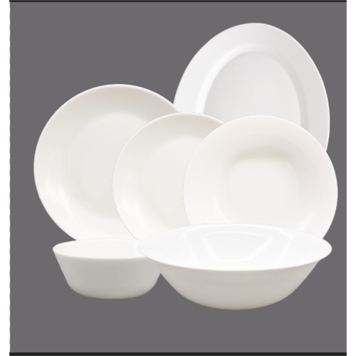 Opal Glassware Tableware Tempered Glass Dinner Set