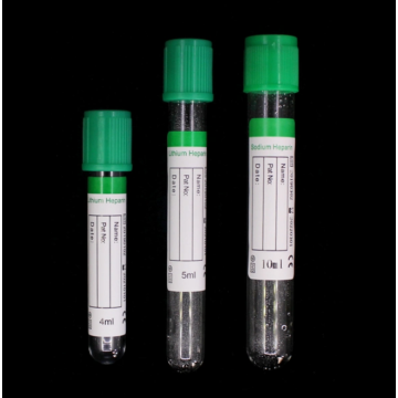 13x75 mm de tubo de coleta de sangue médico verde