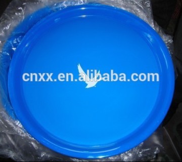 PS/ABS Plastic round snack serving tray/anti-skid anti-slip tray/