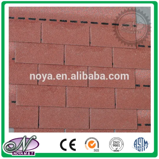 20 Year warranty professional manufactures coloured glaze bitumen roofing shingle with high quality