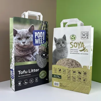 OEM Custom Design Printed Biodegradable Cat Litter Bag Plastic Packaging Dog Food Bag