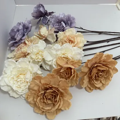 Artificial Wedding Flowers: Lotus Peony Silk Flowers for Decorations and Photoshoots