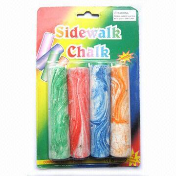 4pcs Fancy Colored Jumbo Sidewalk Chalk