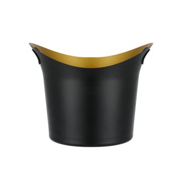 Factory Direct Outdoor Christmas Decor: Unique Boat-Shaped Stainless Steel Ice Bucket with Oversized Champagne Holder