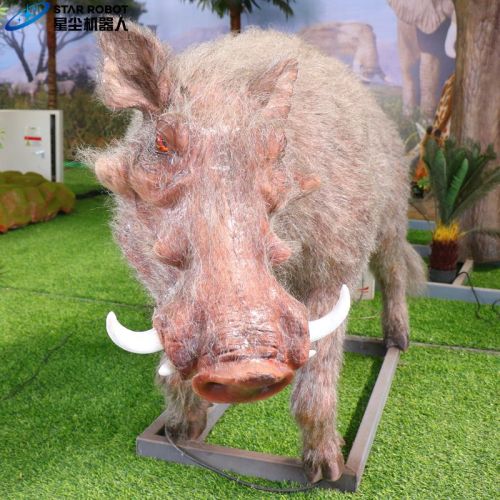 Lifesize Animatronic Warthog untuk Kebun Binatang