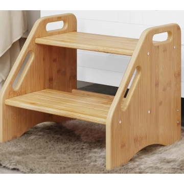 Step Stool for Adults & Kids Wooden Stepstool