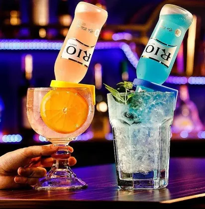 Plastic Slanted Drink Clip - Beer & Cocktail Bottle Clip for Corona (Coronarita Bottle Clips)