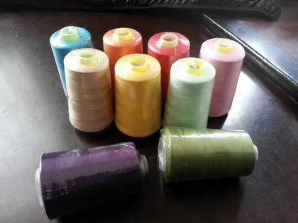 40s Coats Sewing Thread , Green Red Pink Polyester Thread