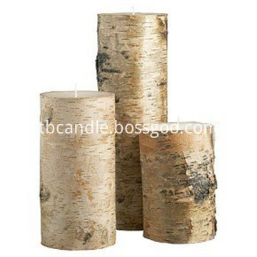 real birch bark candle 01
