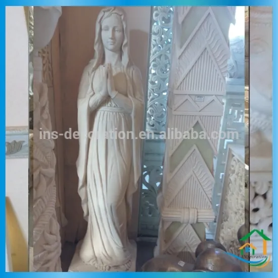 Sandstone virgin mary statue