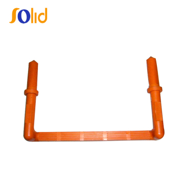 Galvanized Steel core manhole step with new PP orange color
