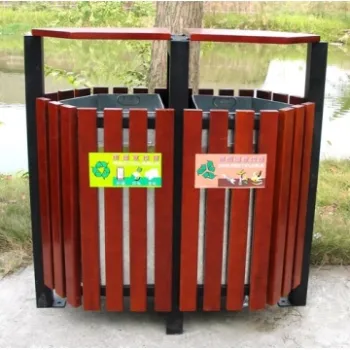 Pedal Bin, HDPE Trash Can, Public Use, Park Installation