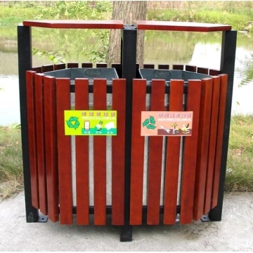 Pedal Bin, HDPE Trash Can, Public Use, Park Installation