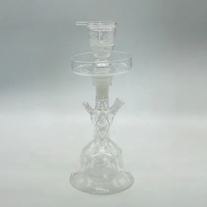 China factory wholesale al fakher hookah chicha narguile al fakher glass hookah shisha with led light