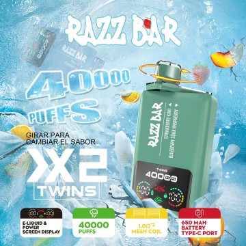 Razz Bar 40000 Puffs Rasa Dual Borong