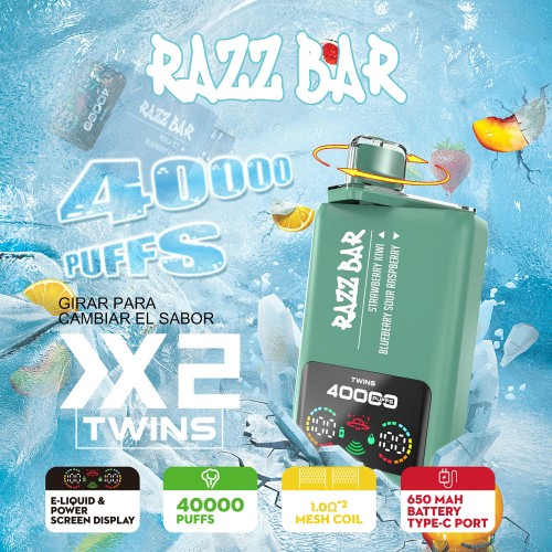 Razz Bar 40000 Puffs Wholesale Dual Flavours