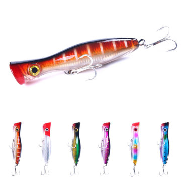 ORJD Topwater Popper Fishing Lure 13cm 43g with Hooks