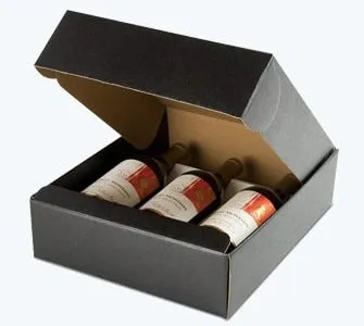 Custom Corrugated Tuck Folding Wine Paper Packaging Box
