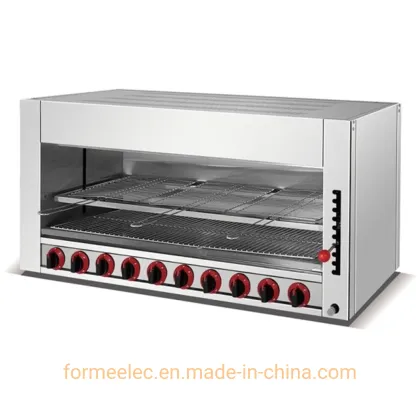 8 Burners Gas Salamander 10 Burners Infrared Salamander Hot Surface Stove Salamander