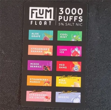 Flum Float 3000 Puffs Disposable Vape Unit 10PCS/Box