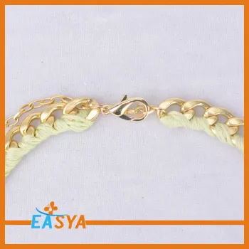 Fashion Popular Flower Shape Pendant Alloy Resin Necklace For Women