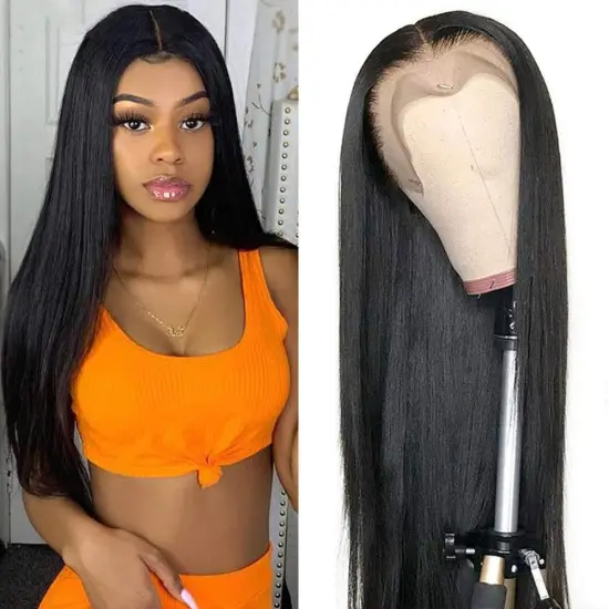 13x4 Lace Frontal Wigs Brazilian Straight Hair Wigs 150% Human Hair Lace Front Wig