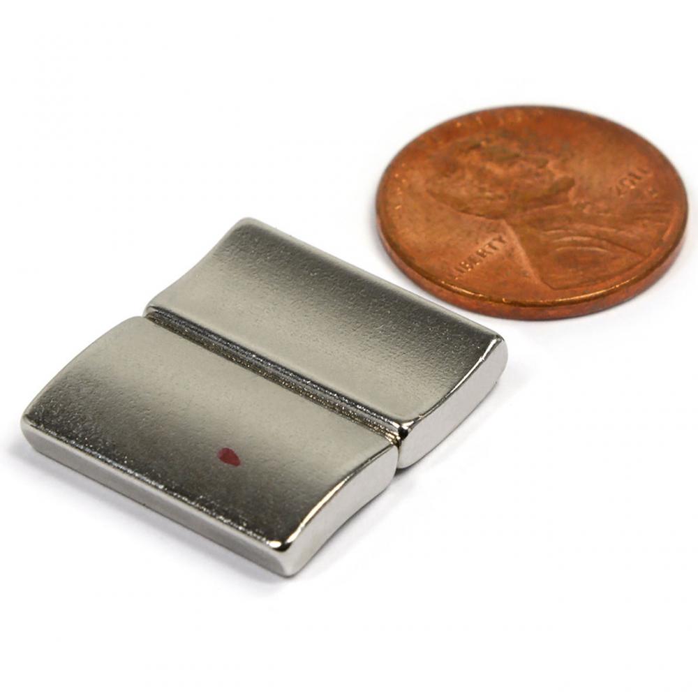 N42SH ARC Neodymium Magnet OD1.5"xID1.25"x0.75"Lx36 Degree ID S Pole