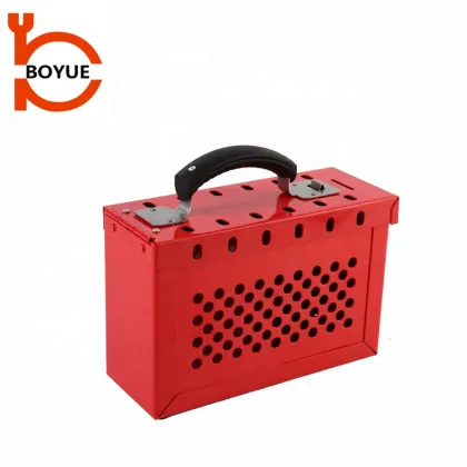 China Factory Portable Steel LOTO Safety Lock Group Lockout Box