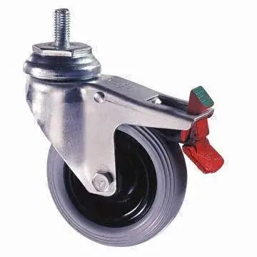 Medium-duty Caster Wheel, Made of Mild Steel, Suitable for Medical Equipment and Food Industry
