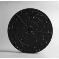 Round Gear Wall Clock With Black Accessories