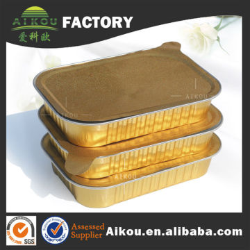 Rectangular disposable plastic takeaway food container with lid