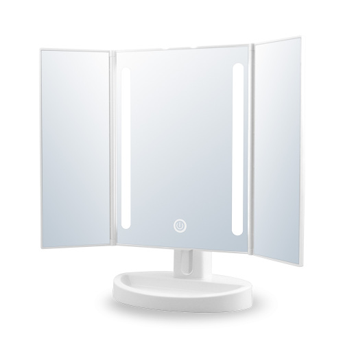 Trifold Lighted Vanity Makeup Mirror