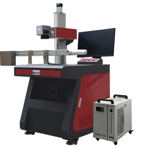 Máquina de marcação a laser UV totalmente automática na linha