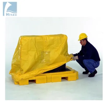 Reusable Plastic PVC Pallet Cover - Waterproof Polyester Pallet Top Bag Tarp