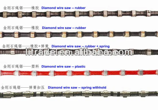 Diamond wire for Granite profiling and squarri (wire saw, diamond tools)