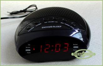 Manual Snooze Setting Tabletop Clock Radio in LED Display D