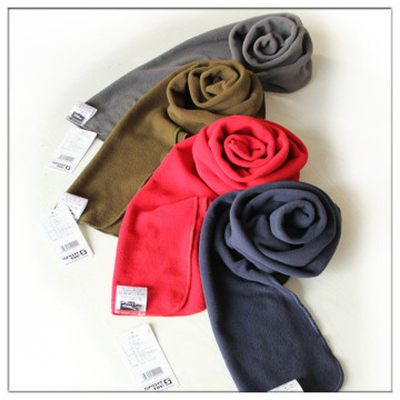Hot sell cheap price custom neck scarf winter windproof super warm polar fleece scarf