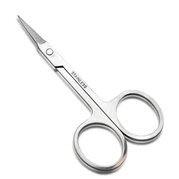 Silver Tip Trimming Hair Stainless Steel Eyebrow and Nail Scissors