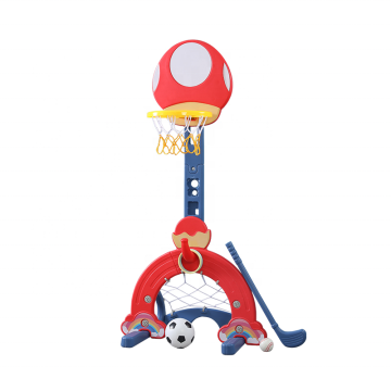 High-Quality Mini Baby Home Play: Adjustable Plastic Kids Basketball Stand with Hoop