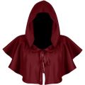 Capa curta com capuz para cosplay