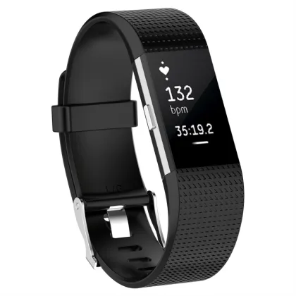 Silicone Rubber Watch Strap Band Bracelet for Fitbit Charge 2/Charge 2 Charger