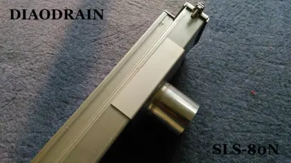 Stainless slot channel drain for balcony plaza