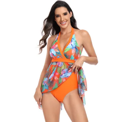 Elegant 2024 Print Design Swimwear: Swimsuits, Biquinis & Beachwear Cover-ups for Women
